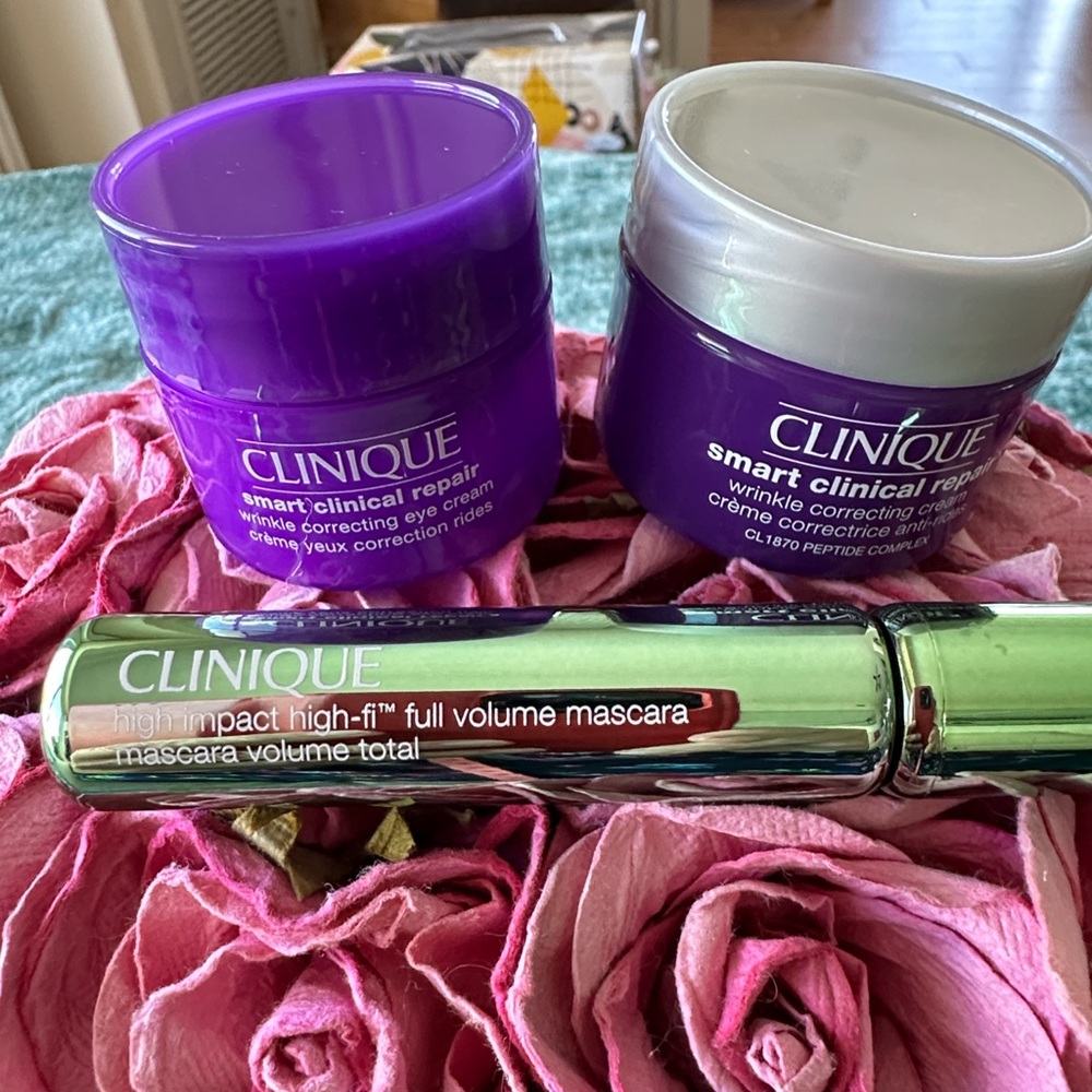 CLINIQUE 4 pc FLORAL WATER COLOR TOTE NWT - Picture 6 of 10